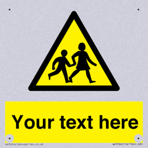 Custom Warning children Sign